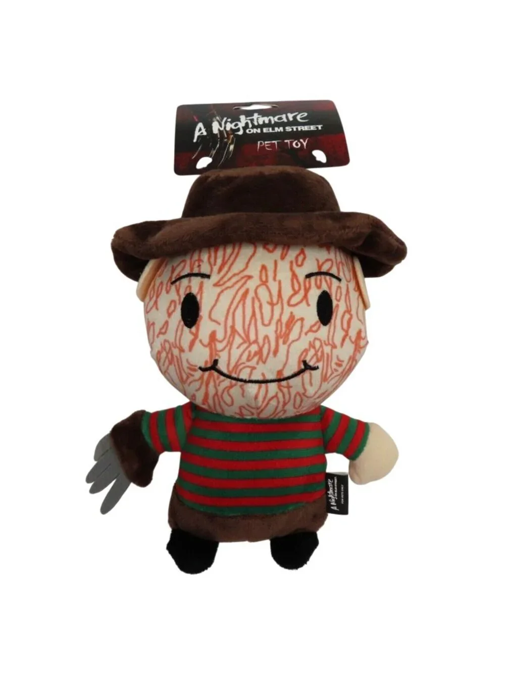 A Nightmare on Elm Street Freddy Krueger Plush Squeaker Dog Toy Horror Halloween